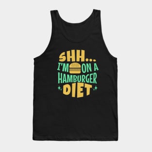 Funny Hamburger Tank Top